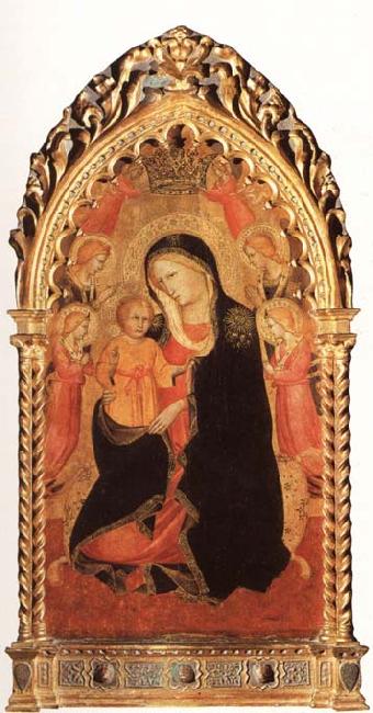 GADDI, Agnolo Madonna of Humility with Six Angels oil painting picture